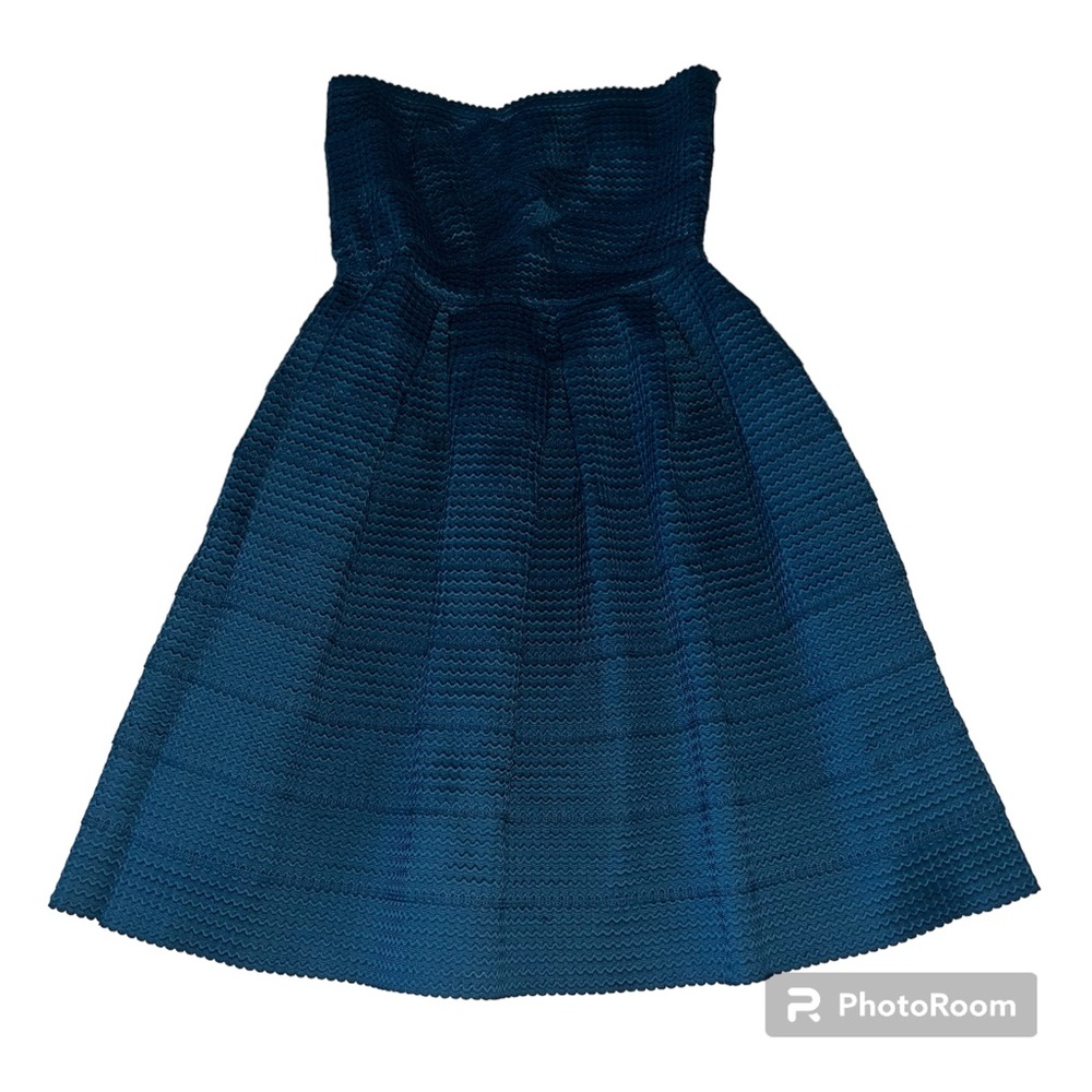 Honey Punch size Small women’s strapless dress dark teal